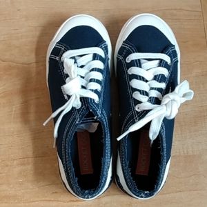 Navy and white rocket dog shoes